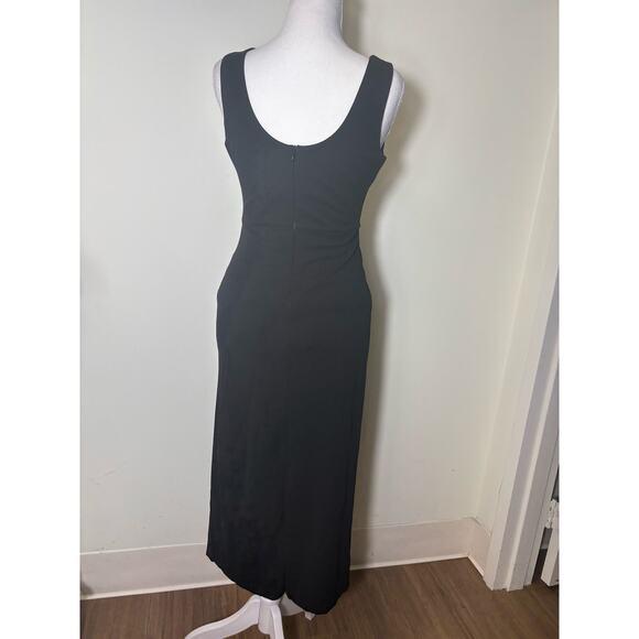 NWT Acoa Black Cutout Midi Dress Sz S - Picture 2 of 3
